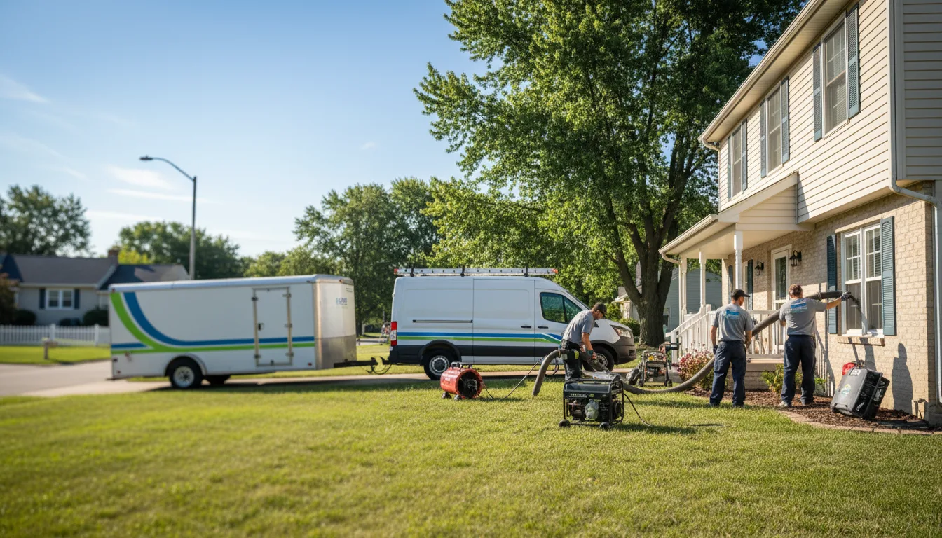Flooded Basement Restoration And Cleanup With Repair in La Crosse, WI near me